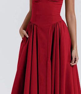 corset red dress