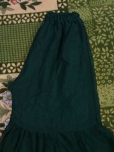 New Green Dress With Dupatta And Plazzo