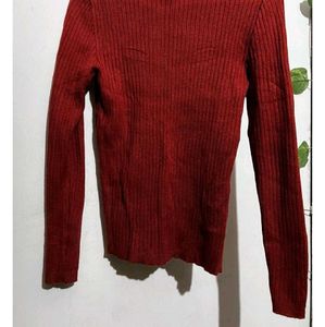 Ribbed Knit Long Sleeve Top