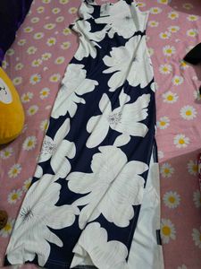 Navy Floral Maxi Dress