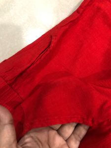 Red Casual Pants