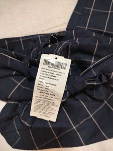 Checkered High-Waisted Pants