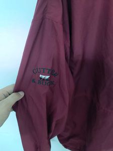Men's Burgundy Pullover Jacket