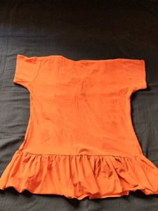 Orange Embellished top