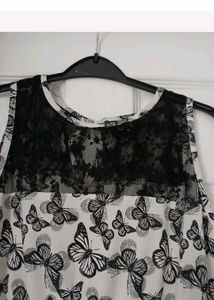 Chic Butterfly Print Dress