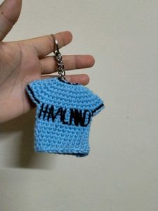 Handmade Crochet T-shirt Keychain