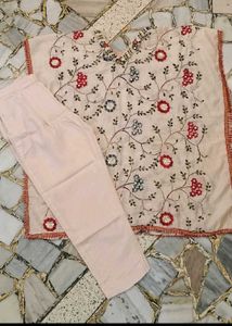 20. Embroidered Kaftan kurta with Pants Set