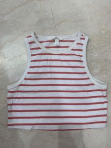 Striped Cropped Tank Top