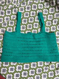 Green Knit Top