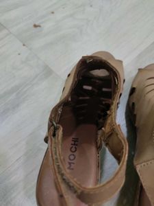 Stylish Brown Wedge Sandals