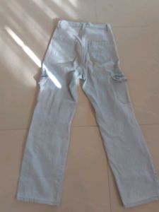 Light Wash Cargo Jeans