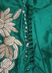 Elegant Green Embellished Gown