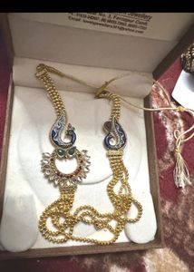 Exquisite Indian Traditional Necklace Peacock Desi