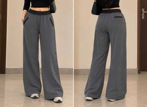 Gray Wide Leg Pants