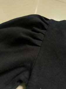 black turtleneck Crop Top
