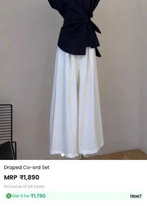 Draped co ord set
