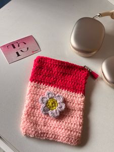 Handmade Crochet Pouches - Set of 2