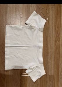 Chic White Off-Shoulder Crop Top