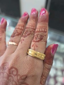 pure silver Elegant Gold plated  Band Ring