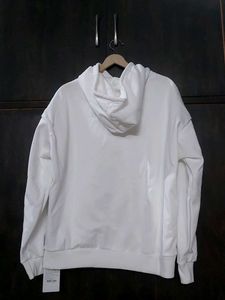 White Graphic Hoodie