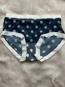 Cute Polka Dot Lace Trim Briefs