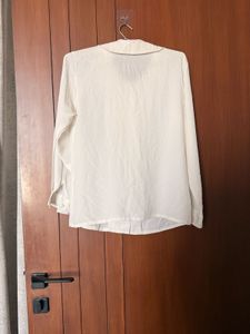 Elegant Cream Ruffled Blouse