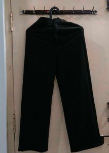 Black Wide Leg Trousers(polyester)