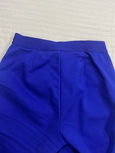 Blue Straight Leg Trousers