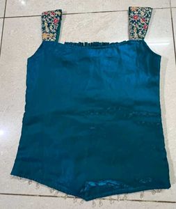 New designer embroidered top with palazzo sharara