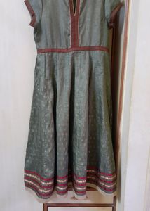 Olive Green Anarkali