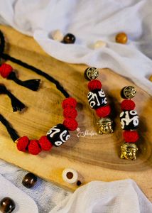 Boho Beaded Choker and Earring Set