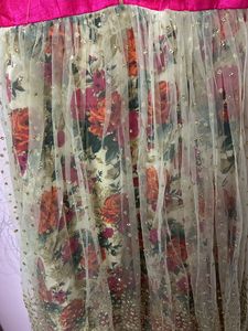 Elegant Floral Anarkali Dress
