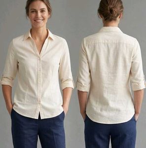 Classic Cream Button-Up Shirt