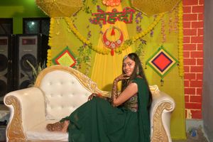 Beautiful Emerald Green Anarkali Gown