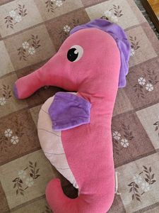 Cute Pink Seahorse Plush i will take half deli