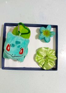 Cute Pokemon Bulbasaur Keychain Set