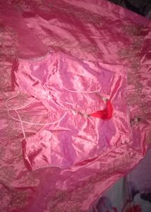 Beautiful Pink Embroidered Lehenga Choli Set