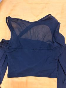 Sheer Mesh Long Sleeve Top
