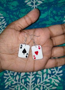 ♠️♥️ Ace of Spades & Hearts Mismatch Earrings