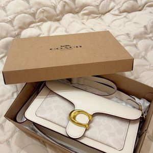 Coach Tabby White Shoulder Bag