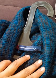 High Neck Long Woolen Sweater