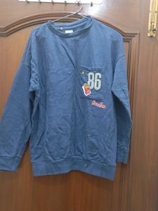 Blue Graphic Sweatshirt