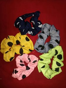 Polka Dot Scrunchies