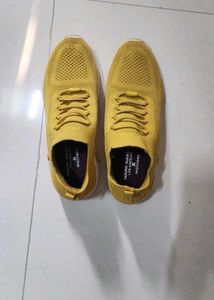 Skechers Yellow Knit Sneakers