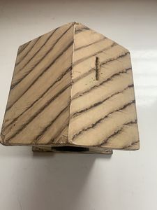 Wooden House Piggy Bank