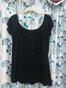 Valesi Paris Black Off Shoulder top.
