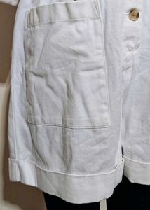 White Denim Romper