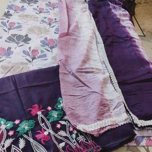 premium cotton unstitched suit, dress material