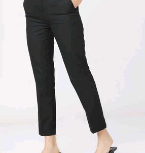 Tokyo Talkies Women Black Straight Fit Trousers