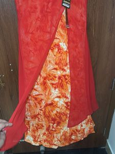 Vibrant Red Ethnic Kurta Set